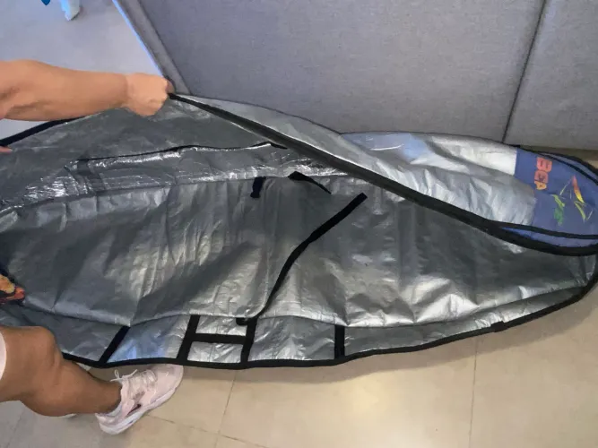 Capa tripla de viagem de surf até 6,6
