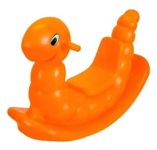 Gangorra Infantil Minhoca (Nhoca)-Laranja