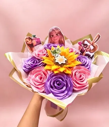 Buquê eterno princesas 