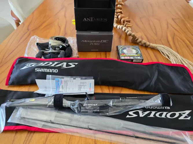Vara Shimano Zodias para carretilha. 14libras, Travel 4 partes.
