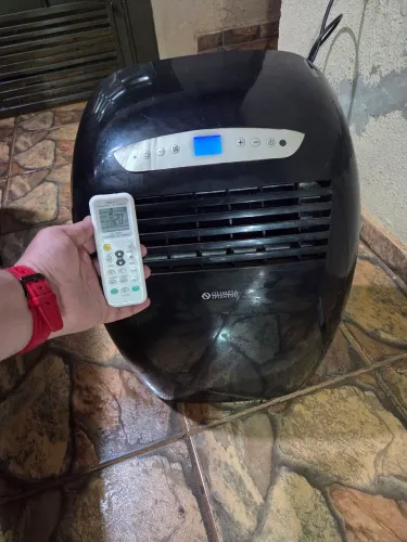 Ar condicionado portátil 110v 10.000 btus gela demais 3x cartão