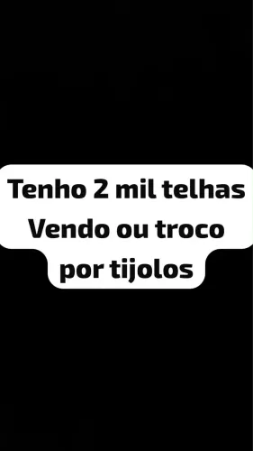 Telhas comum pra vender/trocar por tijolo