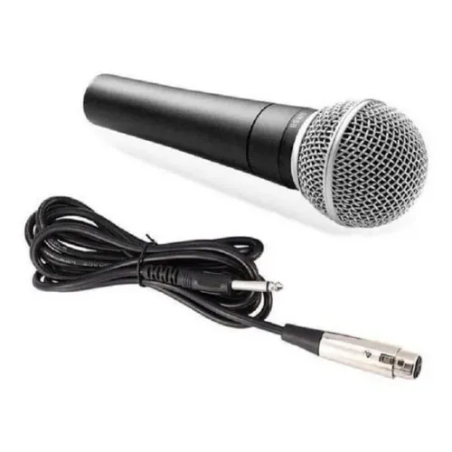 Microfone com fio semi profissional m58