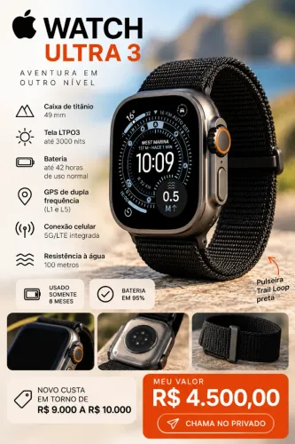 Apple Watch ? ultra 3 semi novo
