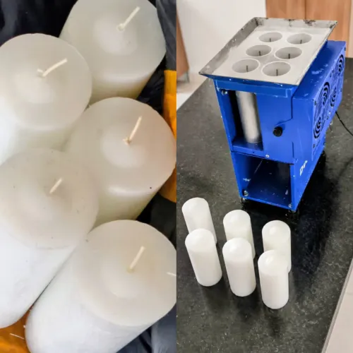 Máquina de velas 2 em 1 duomaq