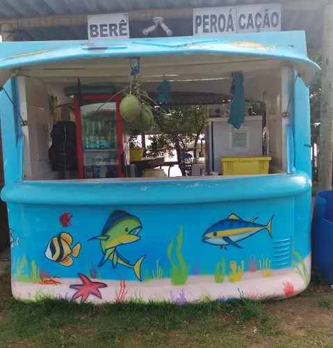 Quiosque de fibra antigo da kibon