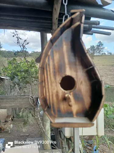 Casa para passarinho chocar