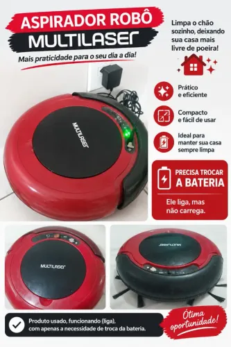 ASPIRADOR ROBÔ MULTILASER