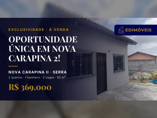 Exclusiva casa em lote inteiro em Nova Carapina II, pronta para você!