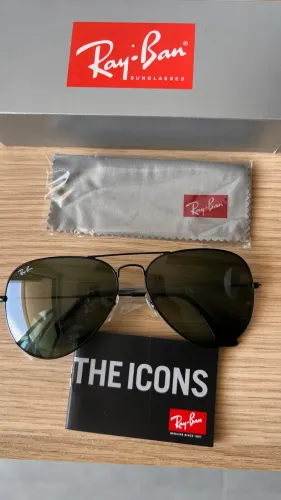 Óculos rayban novo original modelo aviador médio