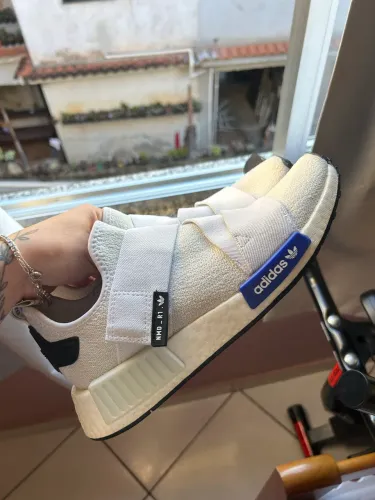 adidas gazelle silver green womens Shop White Mens NMD R1 Lace Up Sneakers – Shoebacca main image 1
