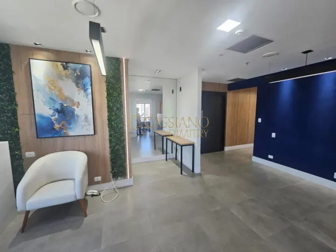 Sala comercial para locação e venda de 92,83 | 02 banheiros e 04 vagas de garagem | Edifíc
