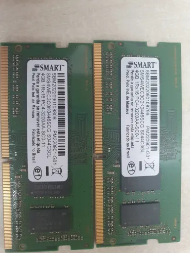 Memória oara notebook 8GB 2x4gb PC4 3200