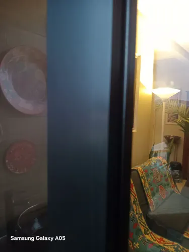 PORTA DUPLA  EM ALUMINIO COM 4 VIDROS