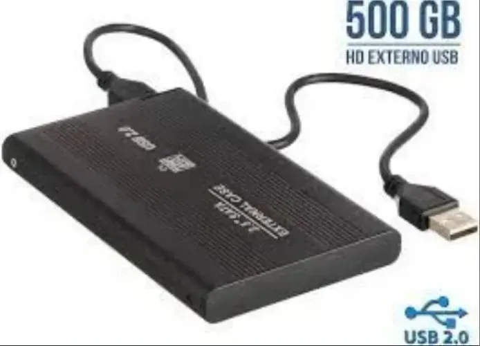 HD externo 2.0 500GB perfeito para Xbox 360,PS2,Nintendo Wii e PC