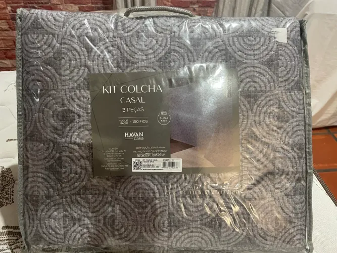 Kit colcha casal 3 peças. Novo
