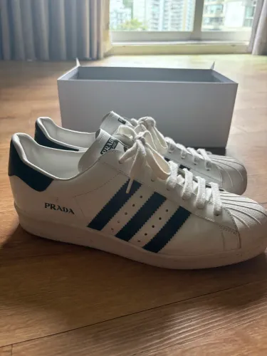 Adidas Prada (Made in Italy) - White & Black (Superstar)