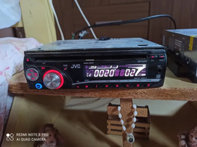 Cd player automotivo JVC funcionando perfeitamente 