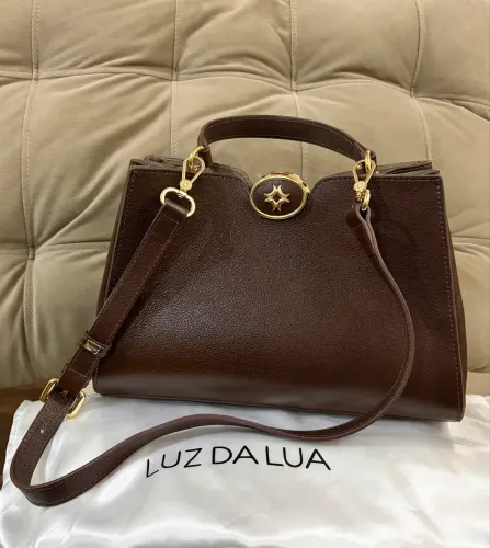 Bolsa luz da lua diana tote pequena trufa