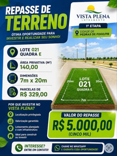 REPASSE DE TERRENO