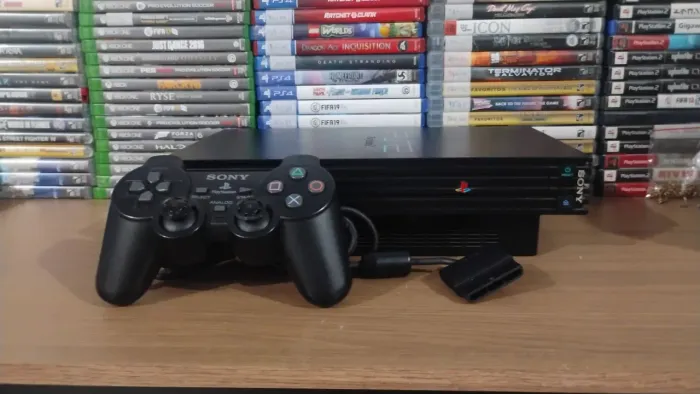 Playstation 2 FAT bloqueado + controles e Memory card