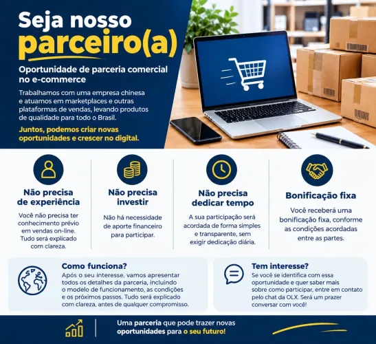 Oportunidade na Área de E-commerce - Parceria Comercial