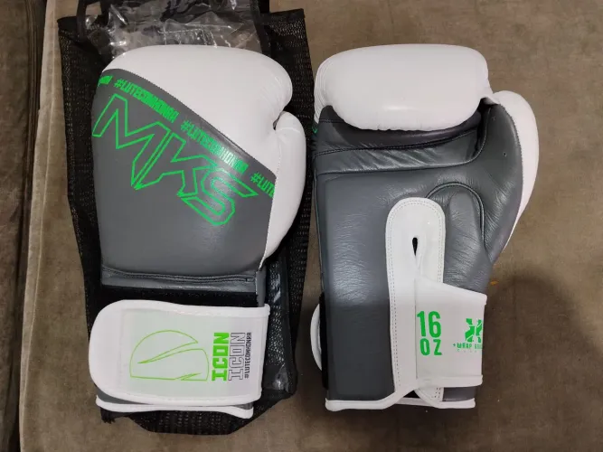 Luvas MKS ICON 16OZ BRANCAS NUNCA USADA