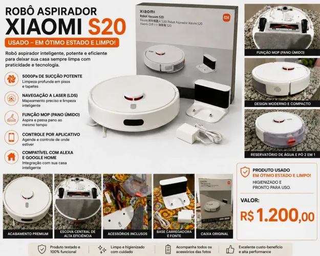 Robô aspirador Xiaomi S20