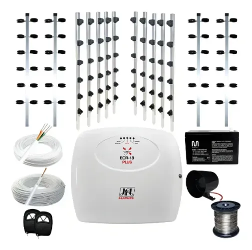 Kit Cerca Elétrica Jfl Ecr-18 70 Metros Big Haste 25x25