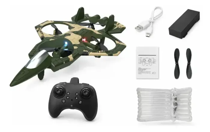 Drone Avião Planador Yp5max Controle Remoto Quadri-motor