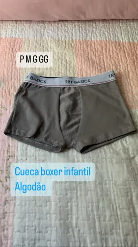 Cuecas de algodão infantil