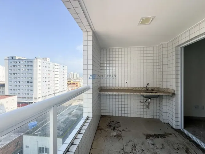 Apartamento à venda em Praia Grande com 1 dormitório suíte no bairro da Ocian