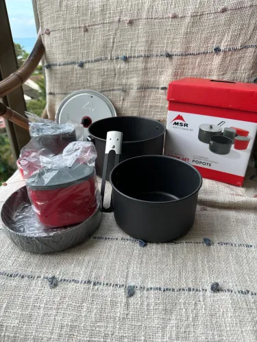 Kit MSR panelas e potes para camping