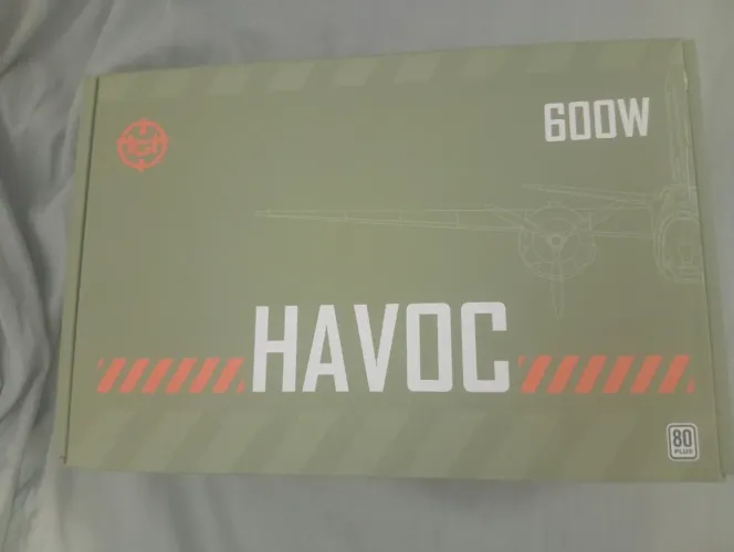 Fonte TGT Havoc, 600W, 80 Plus White, TGT-HV600-BK01