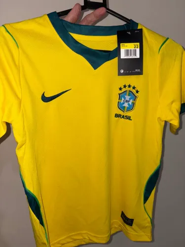 Camisa e Short Brasil 2026 Infantil 5 a 8 anos
