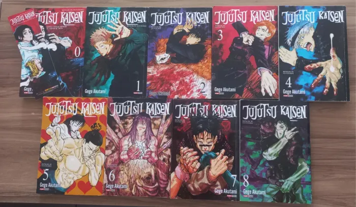 9 volumes de Mangás Jujutsu Kaisen