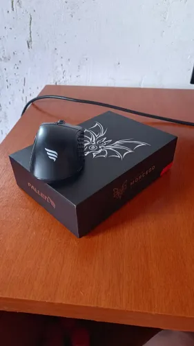 Mouse Gamer Sem Fio - Fallen Morcego RGB