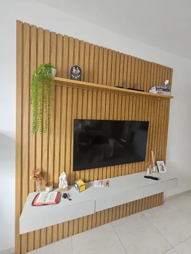 Rack com painel para TV