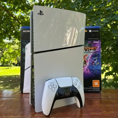 PlayStation 5 Slim Digital 1TB SSD Completo Com Caixa e Acessórios