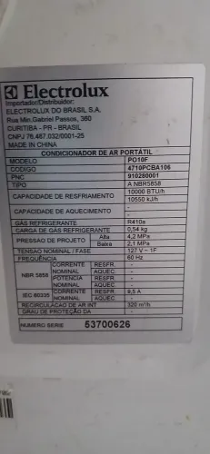 Vendo ar condicionado portátil Electrolux