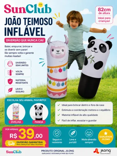 Joao Teimoso Inflável (Brinquedo)
