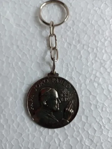 Antigo chaveiro Papa João Paulo II 1980