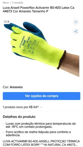 Luva Ansell Powerflex Activarmr 80-400 Latex