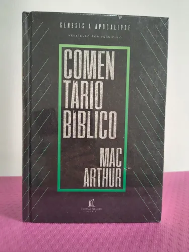 LIVRO COMENTÁRIO BÍBLICO MACARTHUR. NOVO.