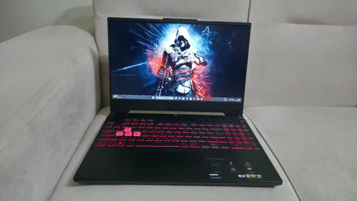 Ac Troca. Notebook Gamer Asus com RTX3070, Ryzen 7 6800h, 16Gb RAM, Nvme 512GB