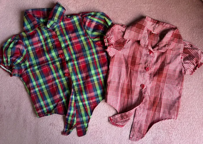 Camisas juninas vestem 3 e 4/5 anos