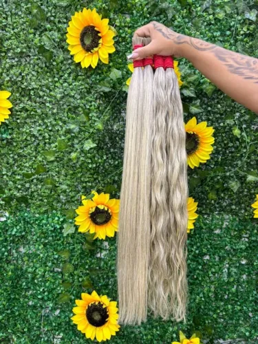Cabelo Humano Vietnamita Loiro Mesclado 