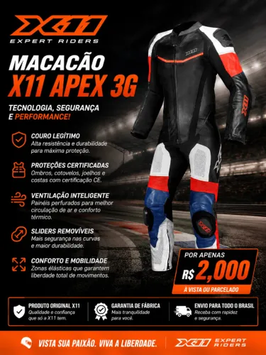 Macacão Apex x11 - TAM 3g