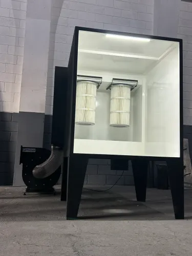 Cabine para pintura eletrostática