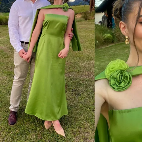 Vestido verde casamento, madrinha, formatura